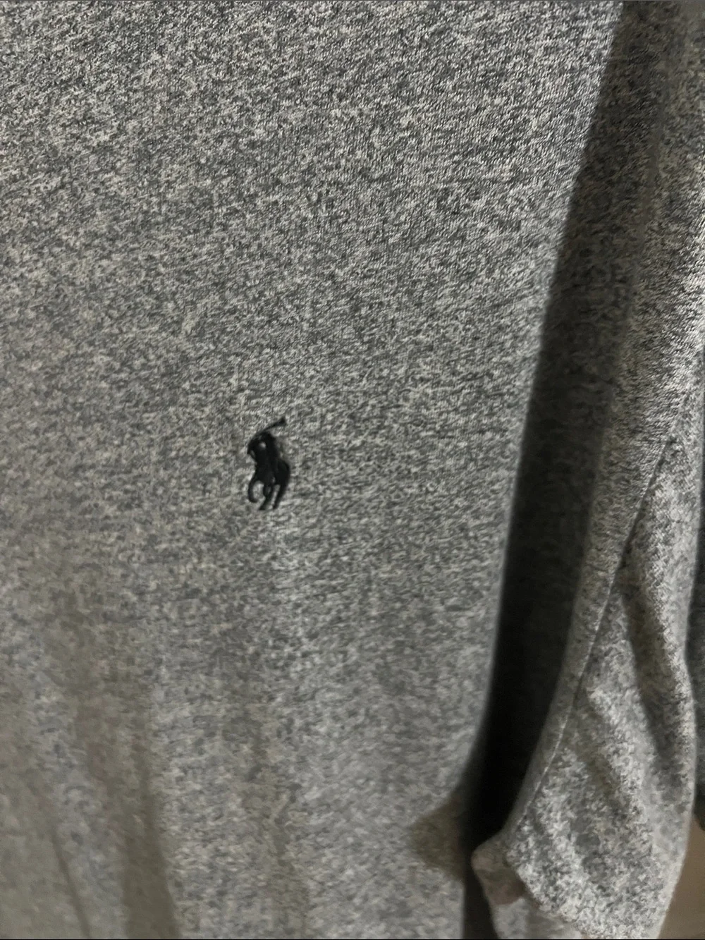 Polo by Ralph Lauren Heather Gray V-Neck Tee